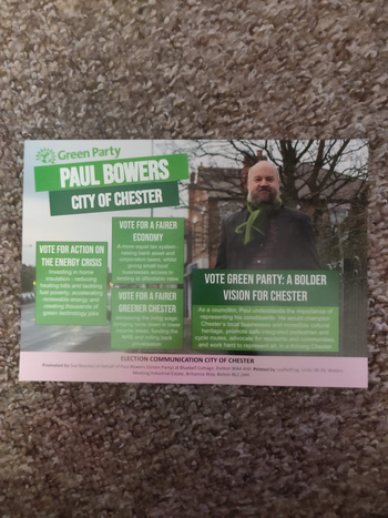 Thumbnail of leaflet from Paul Richard Bowers