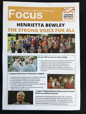 Thumbnail of leaflet from Henrietta Bewley