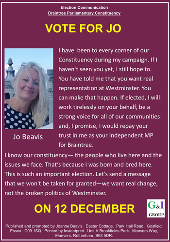 Thumbnail of leaflet from Jo Clare Beavis