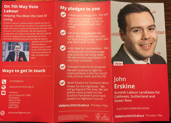 Thumbnail of leaflet from John Erskine