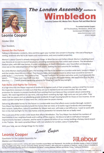 Thumbnail of leaflet from Andrew Judge