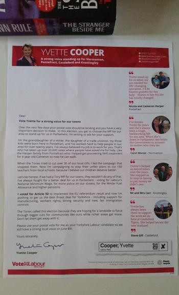 Thumbnail of leaflet from Yvette Cooper