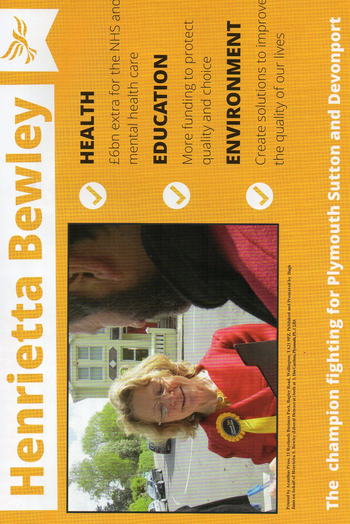 Thumbnail of leaflet from Henrietta Bewley