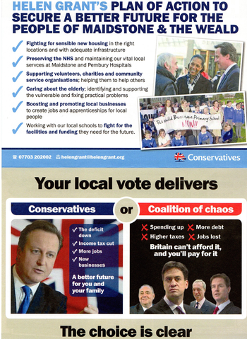 Thumbnail of leaflet from Helen Grant