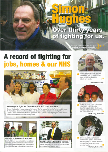 Thumbnail of leaflet from Simon Hughes