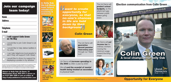 Thumbnail of leaflet from Colin Francis Green