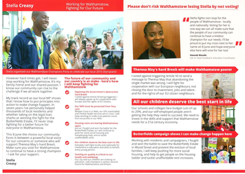 Thumbnail of leaflet from Stella Creasy