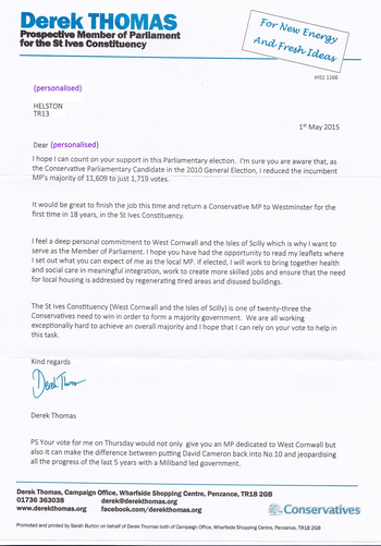 Thumbnail of leaflet from Derek Thomas