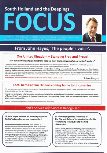 Thumbnail of leaflet from Mark Redding