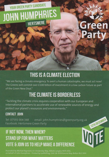 Thumbnail of leaflet from John Humphries