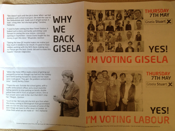 Thumbnail of leaflet from Gisela Stuart