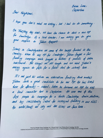 Thumbnail of leaflet from Daniel Zeichner