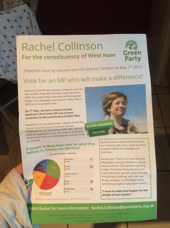 Thumbnail of leaflet from Rachel Collinson