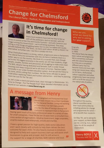 Thumbnail of leaflet from Henry Arthur Boyle