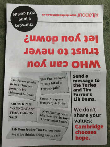 Thumbnail of leaflet from Daniel Zeichner