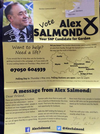 Thumbnail of leaflet from Alex Salmond