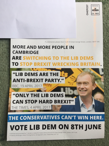 Thumbnail of leaflet from Julian Huppert