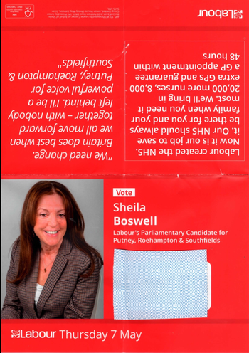 Thumbnail of leaflet from Sheila Mary Boswell