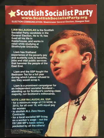 Thumbnail of leaflet from Liam McLaughlan