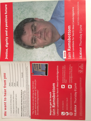 Thumbnail of leaflet from Iain Ramsbottom
