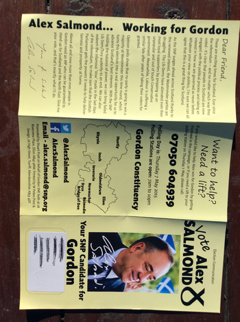 Thumbnail of leaflet from Alex Salmond