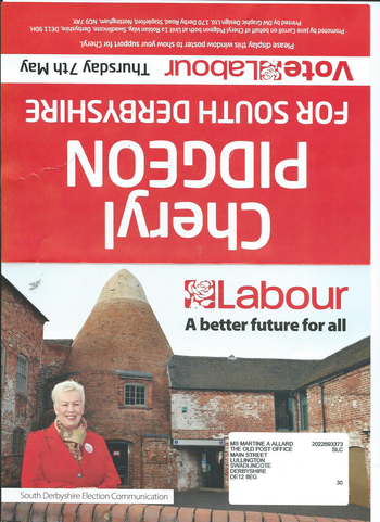 Thumbnail of leaflet from Cheryl Pidgeon