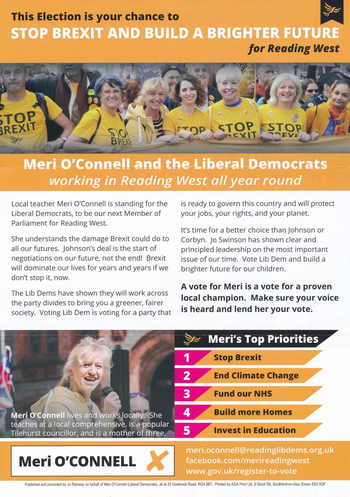 Thumbnail of leaflet from Meri O'Connell