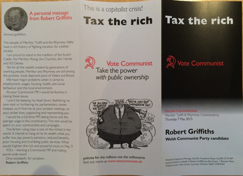 Thumbnail of leaflet from Robert David Griffiths