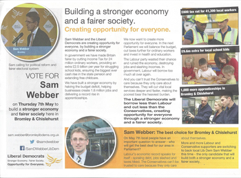 Thumbnail of leaflet from Sam Webber
