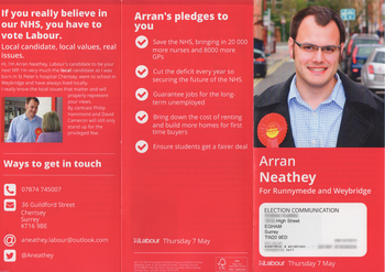 Thumbnail of leaflet from Arran Richard Neathey