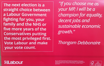 Thumbnail of leaflet from Thangam Debbonaire