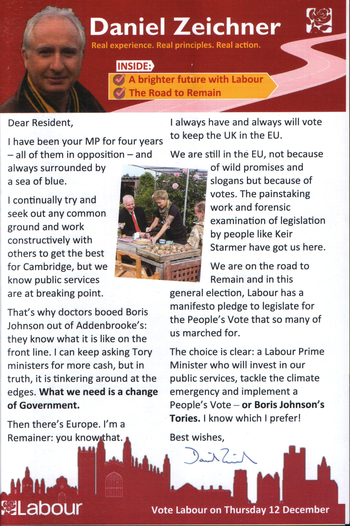 Thumbnail of leaflet from Daniel Zeichner