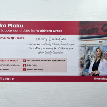 Thumbnail of leaflet - Labour Party leaflet