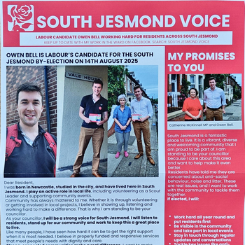 Thumbnail of leaflet - Labour Party leaflet