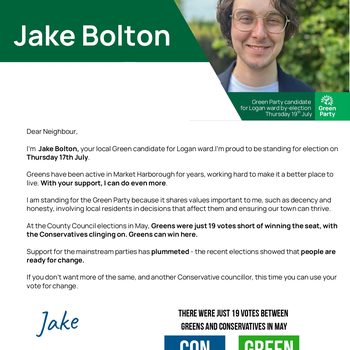 Thumbnail of leaflet - Green Party leaflet