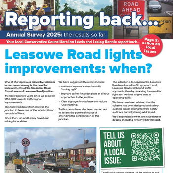 Thumbnail of leaflet - Conservative and Unionist Party leaflet