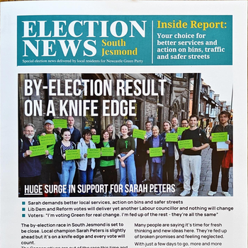 Thumbnail of leaflet - Green Party leaflet