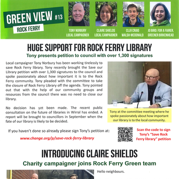 Thumbnail of leaflet - Green Party leaflet
