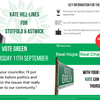 Thumbnail of leaflet - Green Party leaflet