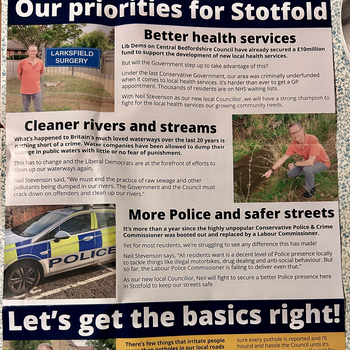 Thumbnail of leaflet - Liberal Democrats leaflet