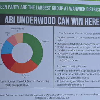 Thumbnail of leaflet - Green Party leaflet