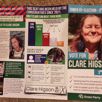 Thumbnail of leaflet - Green Party leaflet