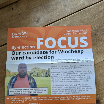 Thumbnail of leaflet - Liberal Democrats leaflet