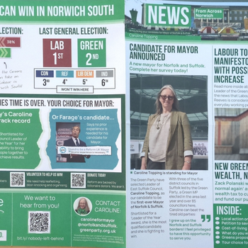 Thumbnail of leaflet - Green Party leaflet