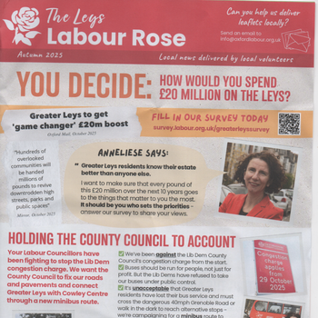 Thumbnail of leaflet - Labour Party leaflet