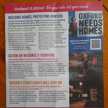 Thumbnail of leaflet - Labour Party leaflet