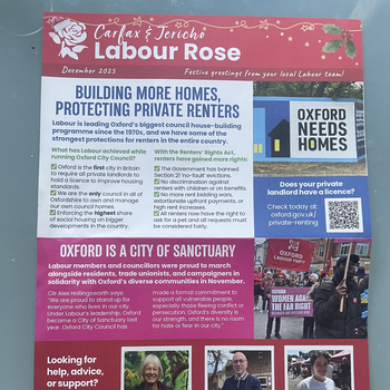 Thumbnail of leaflet - Labour Party leaflet