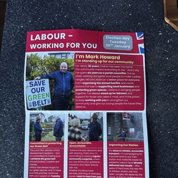 Thumbnail of leaflet - Labour Party leaflet