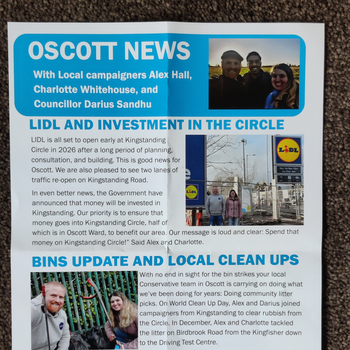 Thumbnail of leaflet - Conservative and Unionist Party leaflet