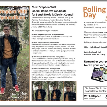 Thumbnail of leaflet - Liberal Democrats leaflet